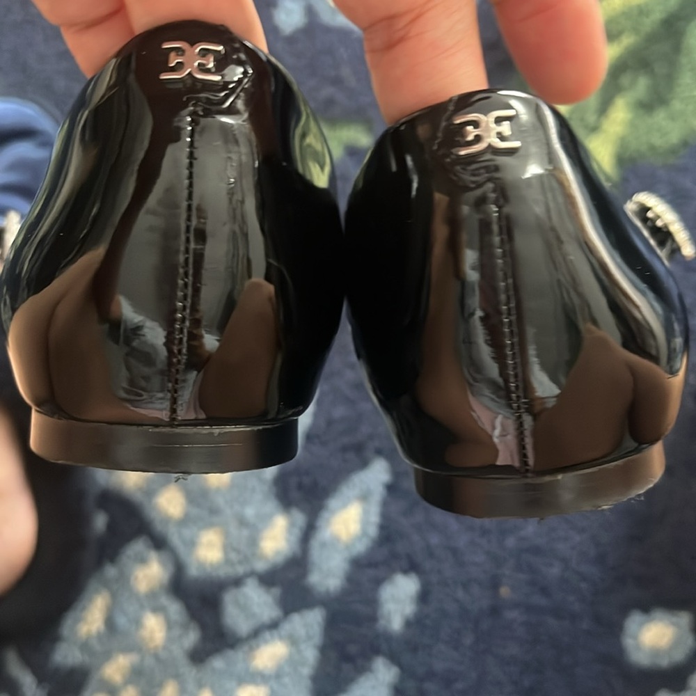 Sam Edelman Black Patent Leather Mary Jane Flats - Picture 2 of 6
